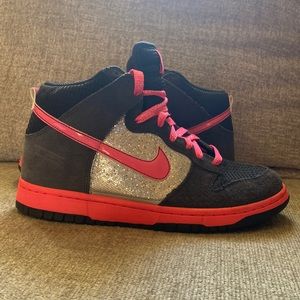 Womens Sparkly Nike Dunk Highs